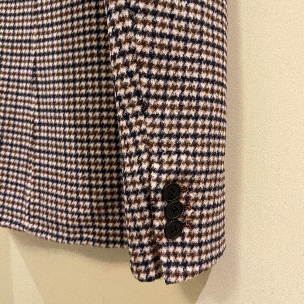 MAJE DOUBLE-SIDED CHECKERED FITTED JACKET - Picture 9 of 13